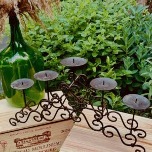 Candélabre en fer forgé