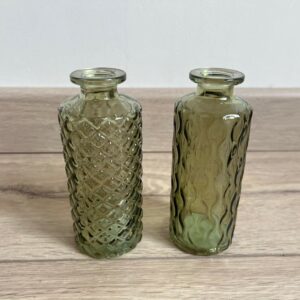 Lot de 2 vases verres
