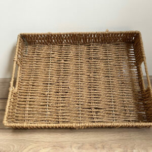 Plateau rectangle en osier